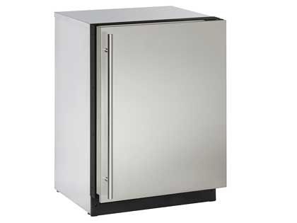 U-Line 2000 Series 24-Inch 4.9 Cu. Ft. Built-In Compact Refrigerator - Stainless Steel