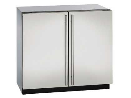 U-Line 3000 Series 36-Inch 6.9 Cu. Ft. Built-In Dual Zone Compact Refrigerator - Stainless Steel