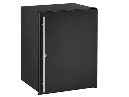U-Line ADA Series 24-Inch 5.3 Cu. Ft. Built-In ADA Compliant Refrigerator With Lock - Black