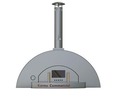 WPPO Karma 55-Inch Stainless Steel Wood Fired Commercial Pizza Oven