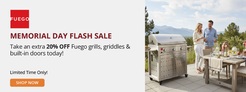 Fuego 20% off grills promotion