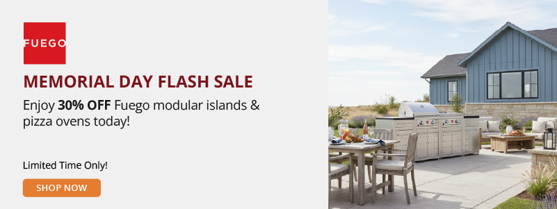 Fuego 30% off modular islands promotion