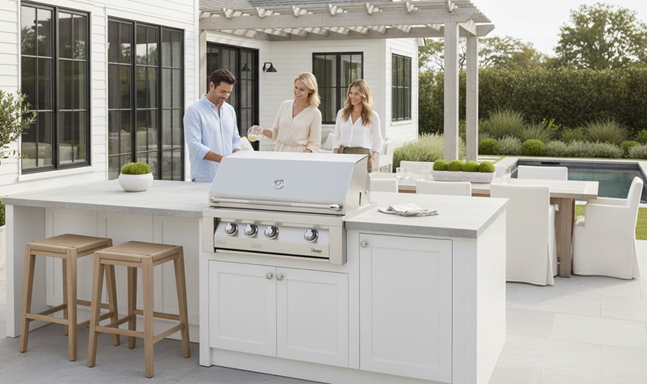 Vintage Grills BBQ Island