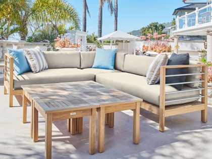 HiTeak Outdoor Sectionals