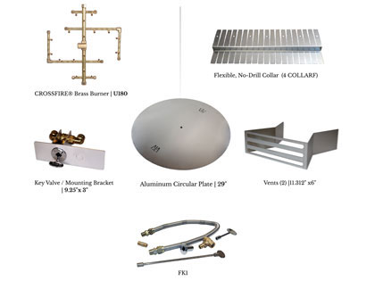 Warming Trends Gas Fire Pit Paver Kits