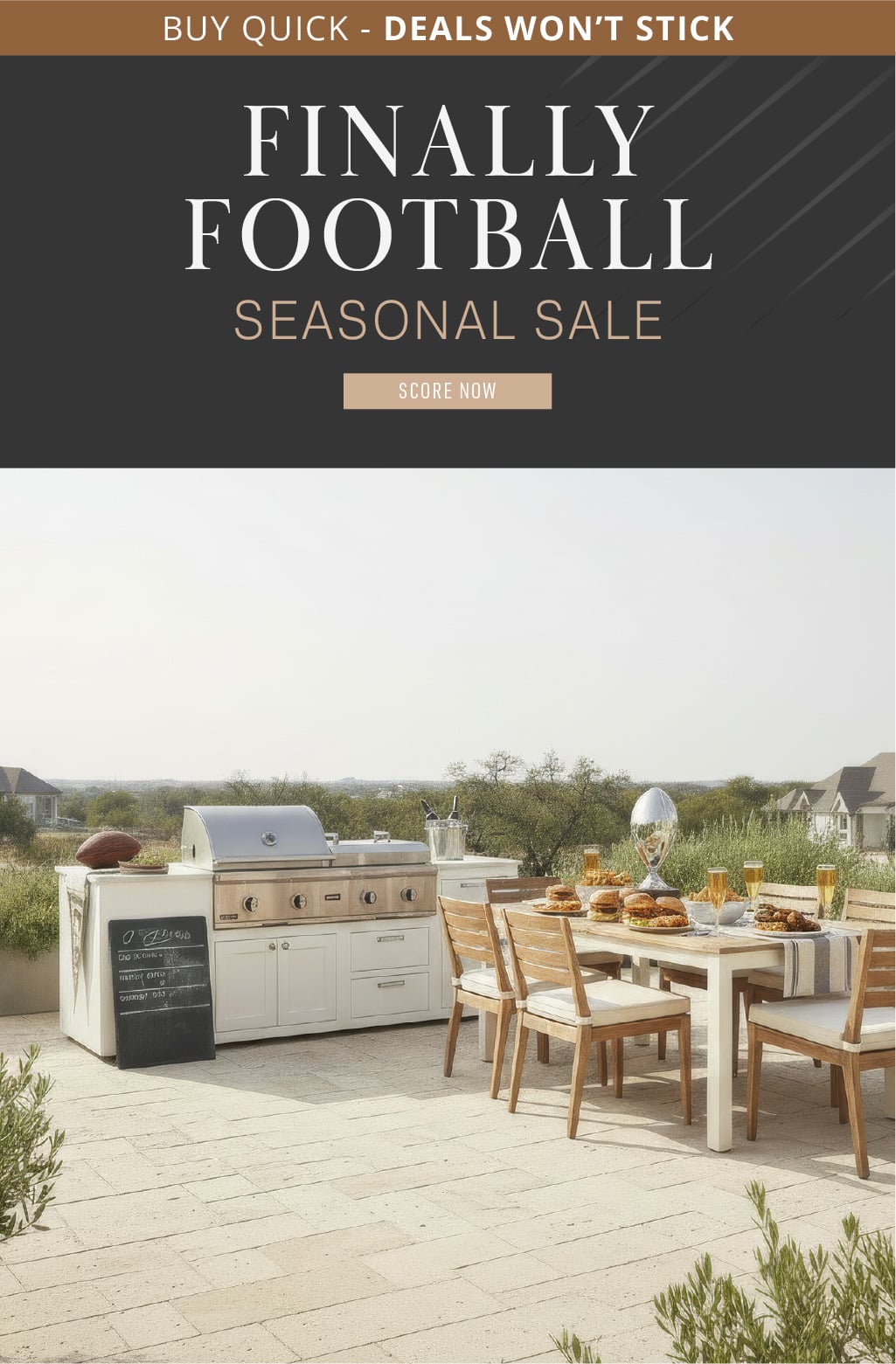 Grillio Finally Football Sale