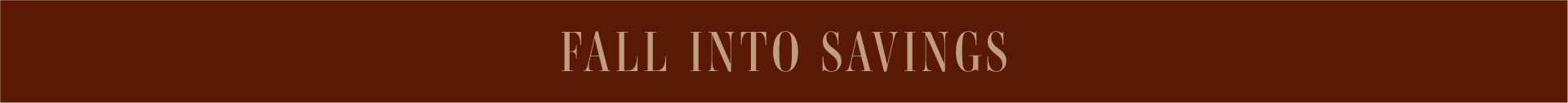 Fall into Savings