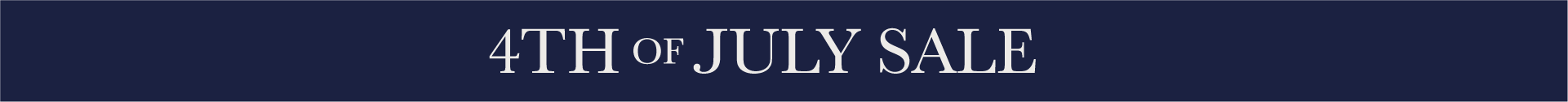 4th of July Sale