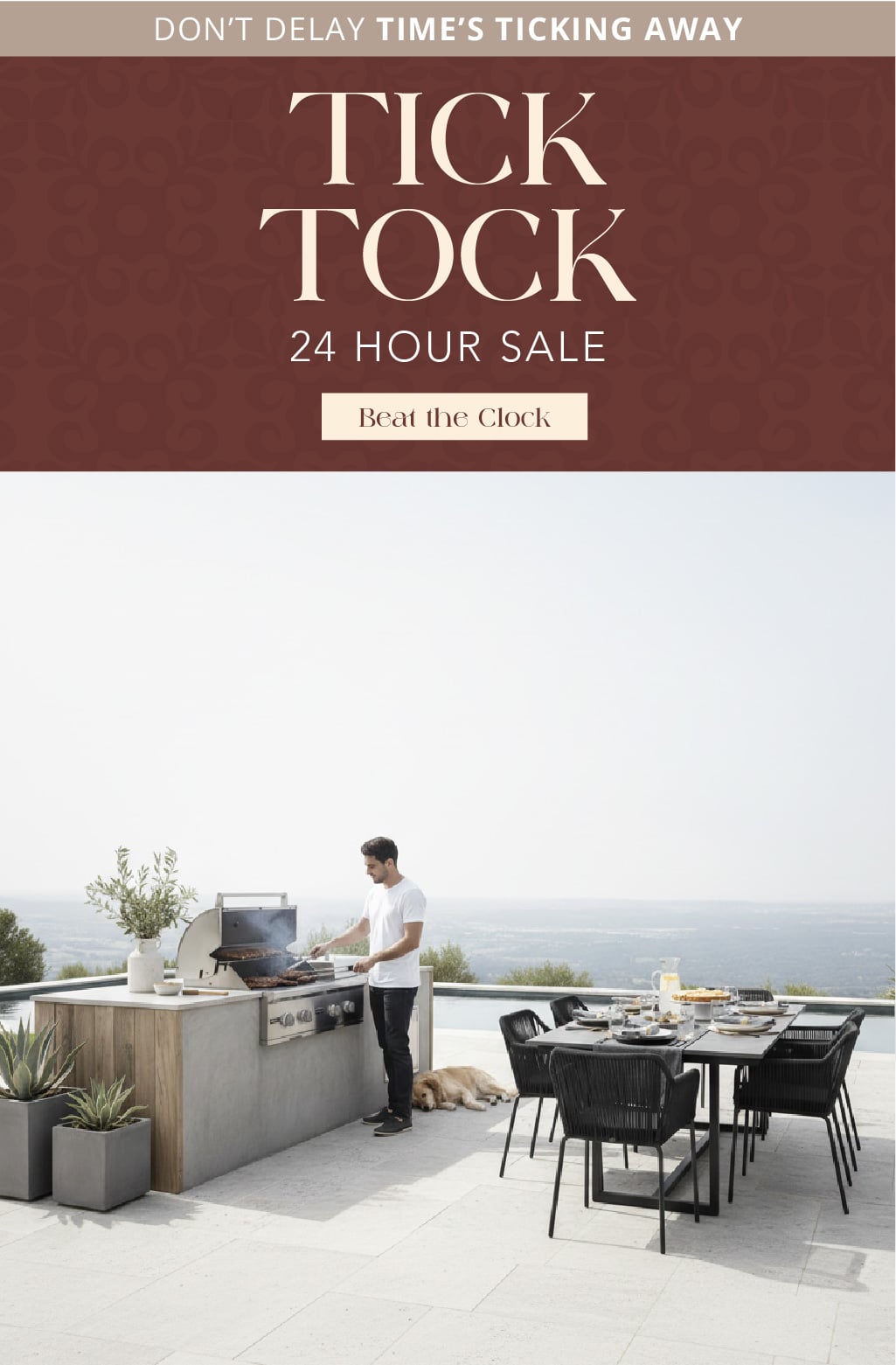 Grillio Tick Tock Sale