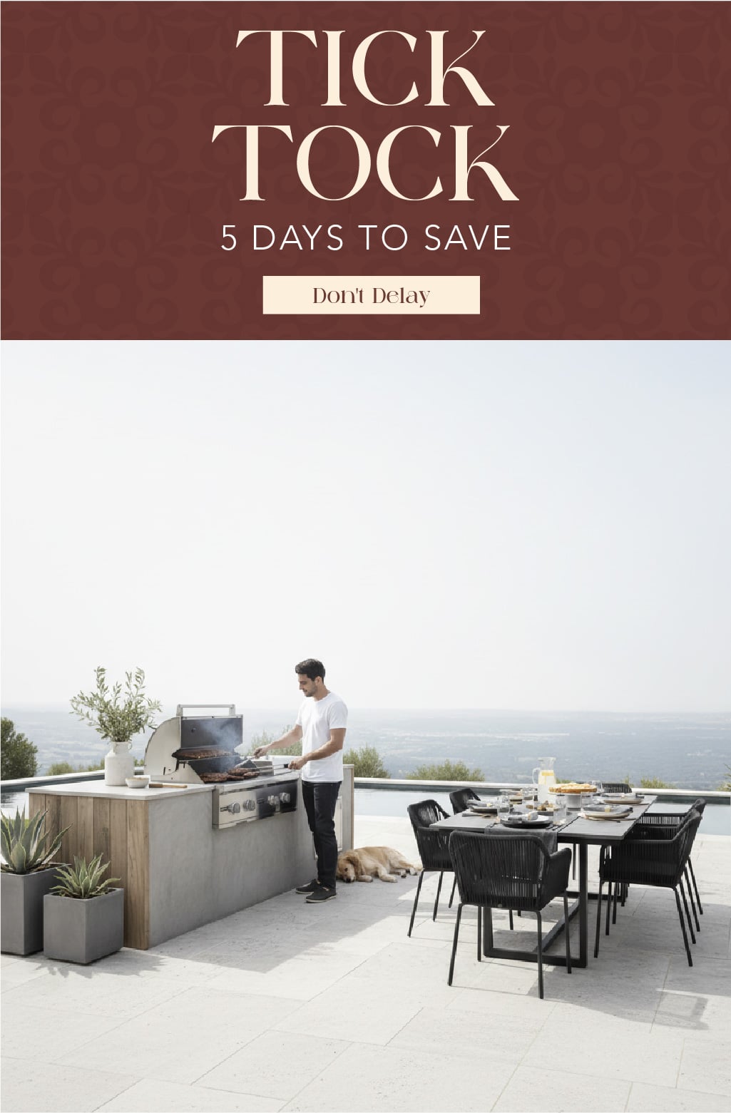 Grillio Tick Tock Sale